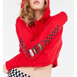 Cropped Vans Red Hoodie ❤️ Worn once